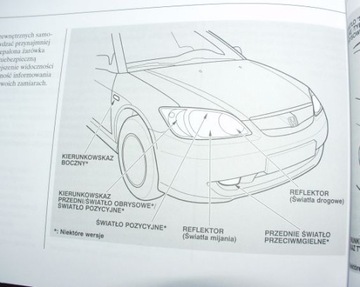HONDA Civic 4D (2001-2005) - Руководство пользователя RU