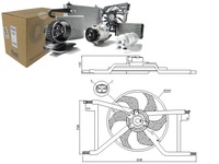 фото thumb №1, Вентилятор радиатора с корпус renault twingo iii smart forfour