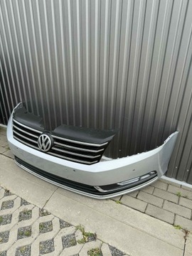 фото thumb №9, Vw passat b7 бампер перед переднє комплектний la7w решітка радіатора 2010-2014r.