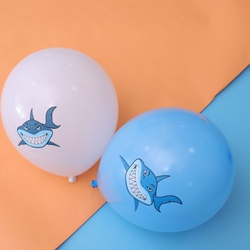 20 шт. 12-ДЮЙМОВЫЙ ШАР С ВЫШИВАННЫМИ УЗОРАМИ АКУЛ