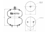 фото thumb №1, Пневмоподушка подвеска пневматический задняя p rvi magnum premium 2 volvo fh