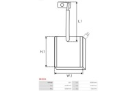 фото thumb №2, Щітка вугільна, стартер as-pl sb3001