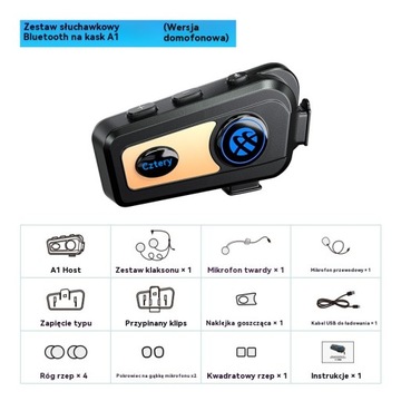 Bluetooth-гарнитура для мотоциклетного шлема Bluetooth 5.2