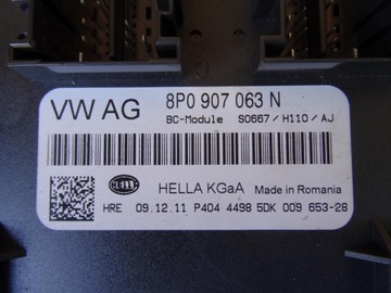 фото thumb №14, Audi a3 8p рестайлінг 08-12 модуль комфорту bcm 8p0907063n