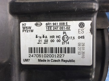 фото thumb №8, Vw polo v 6r лампа правый перед передняя правая 6r1941008e