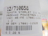 фото thumb №7, Toyota starlet iii трубка  повітря повітропровід труба 17881-11520 1,3