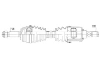 Привідний вал привідна jeep compass, перед, ліва/ Ціна, фото thumb