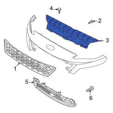 фото thumb №1, Защита ремня na pas решётка радиатор hyundai kona 2020-2023 n line новое oem