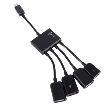 С функцией зарядки переключателя OTG Micro-USB HUB One Drag Four Mobile Phone