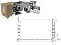 Купить Nissens 62086 радиатор, система охлаждение двигателя, фото thumb