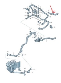 фото thumb №1, Audi a5 sportback 8t радиатор охлаждающая жидкость return шланг 8k1265373b original