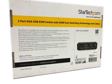 2-ПОРТНЫЙ USB-КВМ-ПЕРЕКЛЮЧАТЕЛЬ VGA С USB-КАБЕЛЕМ DDM