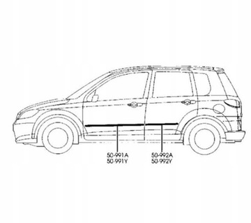 фото thumb №7, Планка двері лівий перед mazda 2 dy 05-