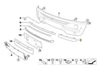 фото thumb №2, Mini r50 молдинг хром бампера правая