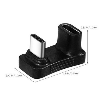 2 SZT. KĄTOWY ADAPTER USB C ADAPTER KĄTOWY W KSZTAŁCIE U