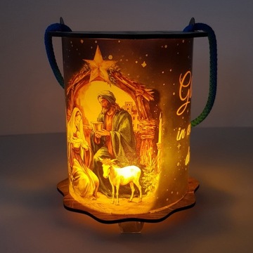 Lampion adwentowy latarenka roraty świecący
