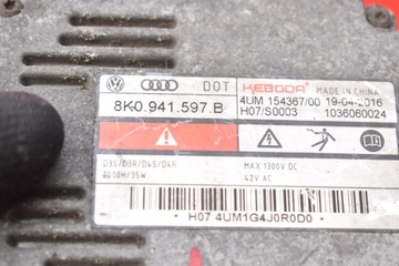 фото thumb №8, Перетворювач ксенон ксенон ліва 8k0941597b skoda octavia 3 iii 13-17