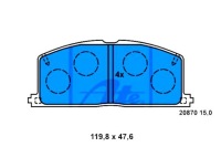 фото thumb №1, Ate гальмівні колодки гальмівні toyota camry carina ii celica