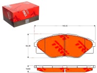 фото thumb №1, Тормозные колодки тормозные toyota перед hi-lux 2,5 d-4d 08-