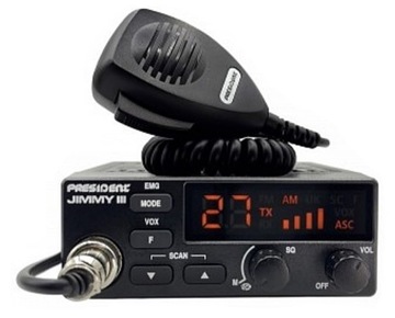CB RADIO PRESIDENT JIMMY III ASC + МОНТАЖНАЯ АНТЕННА SIRIO NEW DELTA + КРОНШТЕЙН