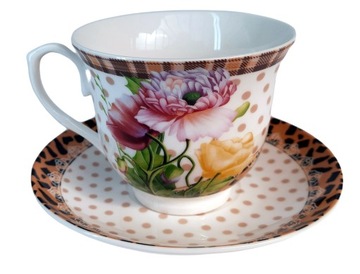 ЧАШКИ 6 ШТ. Фарфор Цветы Пиона Yamasen Fine Porcelain