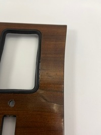 фото thumb №7, Дерево тунелю консолі важіль перемикання передач коробки передач mercedes c126 w126 se sel sec zebrano