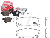 фото thumb №1, Тормозные колодки тормозные opel frontera a b 95-04 задняя bremb