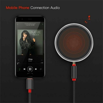 Kabel USB-C 3.1 do Jack 3,5mm Aux Audio 1M