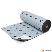 фото thumb №11, Пена резиновый 6mm 10x100cm акустическая термоизоляционная шумоизоляция с klejem