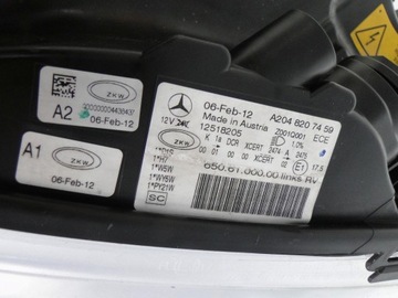 фото thumb №12, Mercedes glk x204 204 лампа левая bi-xenon ils новая