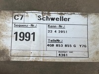 фото thumb №8, Audi a6 c7 ly7g планка накладка порогова ліва поріг лівий 4g0853855g