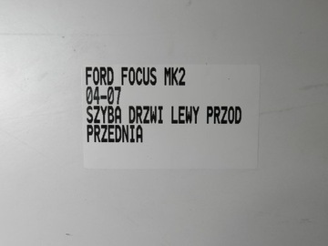 фото thumb №2, Скло двері ліва лівий перед передня ford focus mk2 04-07