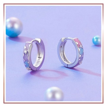 Серебряные серьги ОБРУЧИ С УЗОРОМ S925