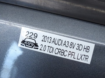 фото thumb №15, Двері праві правий перед audi a3 8v 3d hb lx7r