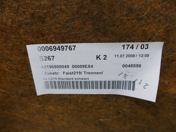 фото thumb №8, Mercedes cls w219 рестайлінг полиця багажника зад задня