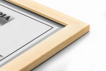 ДЕРЕВЯННАЯ РАМКА ДЛЯ ПОСТЕРА 21X30 СМ РАМКИ ДЛЯ ПОСТЕРОВ А4 ИЗ НАТУРАЛЬНОЙ СОСНЫ