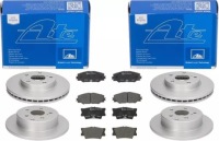 фото thumb №1, Ate тормозные диски+ тормозные колодки перед+ задняя toyota rav4 iii iv 296+281mm