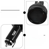 фото thumb №6, Штекер прикурювача автомобільний 2 w 1 12–24 v woltometr індикатор температури червоний + niebieski