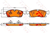 фото thumb №1, Trw гальмівні колодки гальмівні mercedes перед w166 x166 gl m