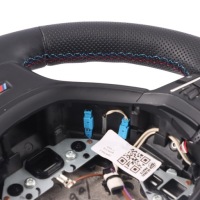 фото thumb №11, Bmw f01 lci f10 f11 m набор sport руль новая чёрная кожа лепестки