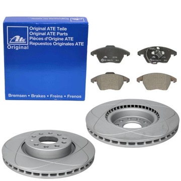 фото thumb №1, Ate диски power disc+ гальмівні колодки гальмівні перед passat b6 b7