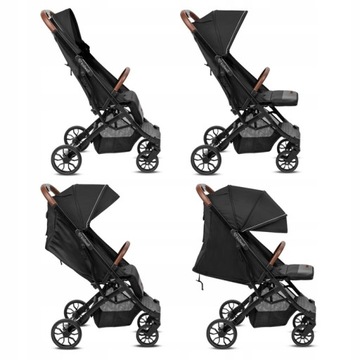 WÓZEK SPACEROWY SPACERÓWKA KIDWELL COLMER KOMPAKTOWY DO 22 KG CZARNY BLACK