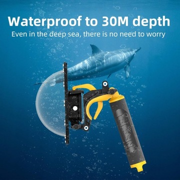 ПОДВОДНЫЙ КОРПУС РУЧКИ ДЛЯ GOPRO HERO 11 10 9 TELESIN WATERPROOF PRO