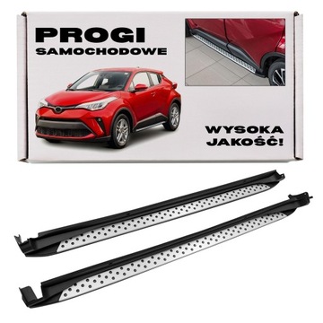 фото thumb №1, Toyota c-hr ax10 2016+ градусы боковые пороги автомобильные oem + болты