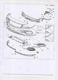 фото thumb №9, Opel astra k рестайлинг заглушка бампера bez галоген p