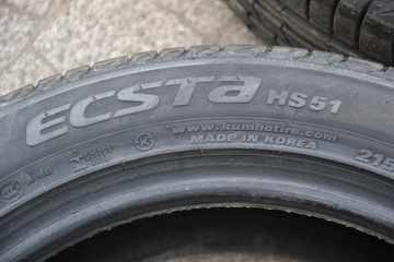 Шина KUMHO Ecsta HS51 215/45/16 86H 2021 НОВАЯ