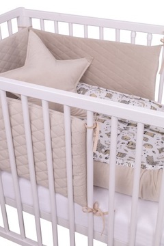 INFANTILO БАРХАТНАЯ ЗАЩИТА 180x30 ДЛЯ ДЕТСКОЙ кроватки