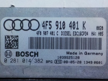 фото thumb №6, Audi a6 c6 2.7 tdi aut 08r блок керування модуль двигуна 4f5910401k 4f0907401c