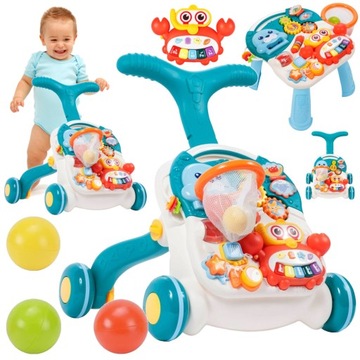 УЧЕБНЫЙ СТОЛ WALKER PUSH ИНТЕРАКТИВНАЯ ПАНЕЛЬ ДЛЯ ДЕТЕЙ КОРЗИНА 5 В 1