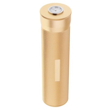 Aluminiowy futerał na cygaro Tube Humidor ze złotem